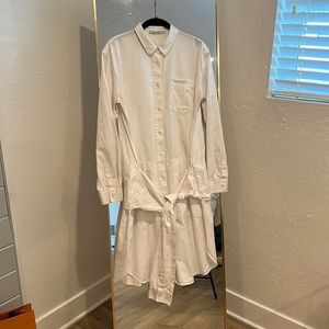 Alexander Wang White Shirt Dress in size 6